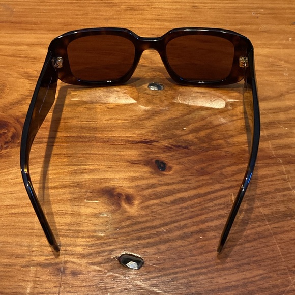 New! PRADA Tortoise & Brown Eyewear Sculto Reo Logo Sunglasses - Picture 11 of 16